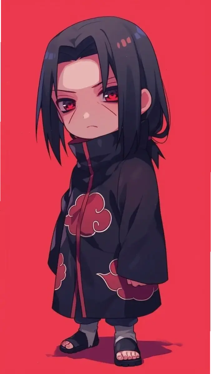 Phiên bản chibi dễ thương của Itachi Uchiha, mang đến sự hài hước cho nhân vật lạnh lùng trong Naruto.