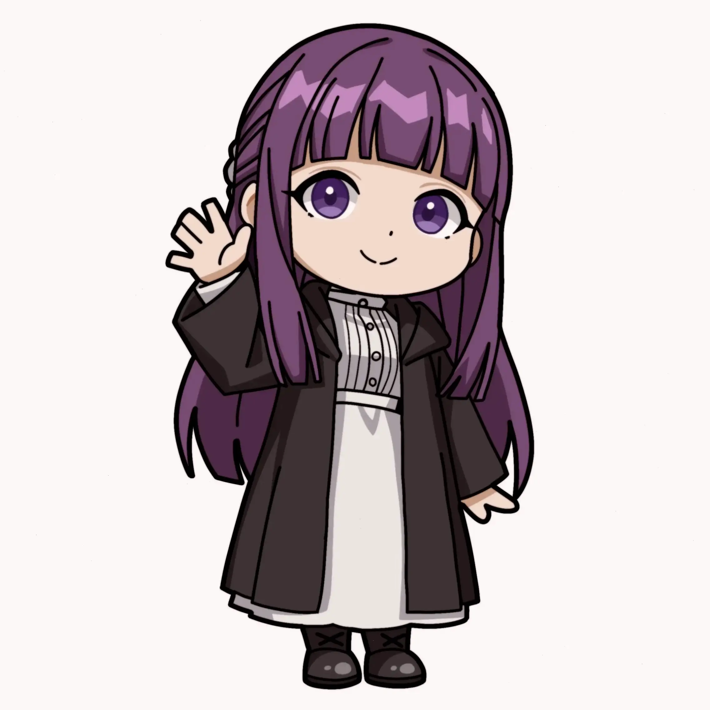 Phiên bản Fern chibi dễ thương từ Sousou no Frieren, hình ảnh nhỏ xinh đầy sức cuốn hút.