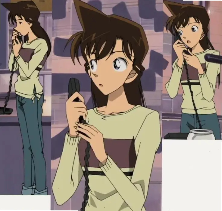 Ran Mouri outfit đa dạng, từ thanh lịch đến thể thao, luôn nổi bật.