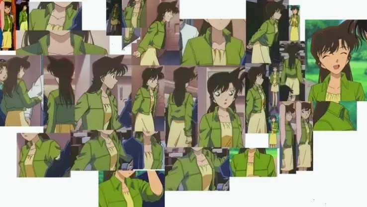 Ran Mouri outfits phong phú, thể hiện sự đa dạng và phong cách cá nhân.