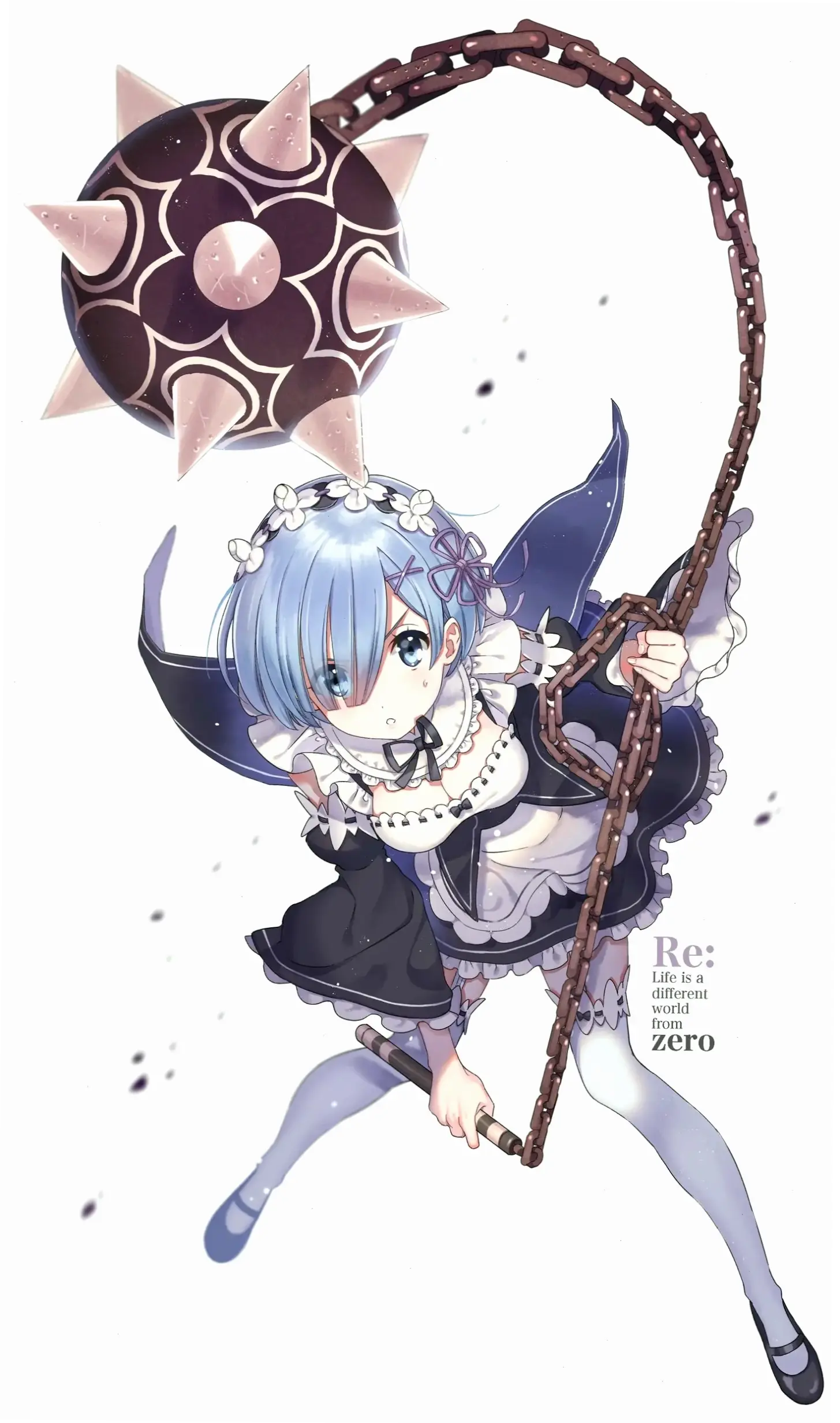 Rem ngầu trong Re:Zero không chỉ cute mà còn mạnh mẽ, sẵn sàng đối mặt mọi thử thách.