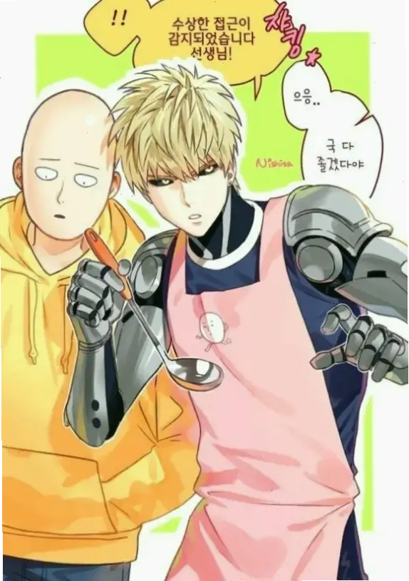 Saitama x Genos: Cặp đôi bất bại trong One Punch Man, luôn sẵn sàng chiến đấu bảo vệ thế giới!