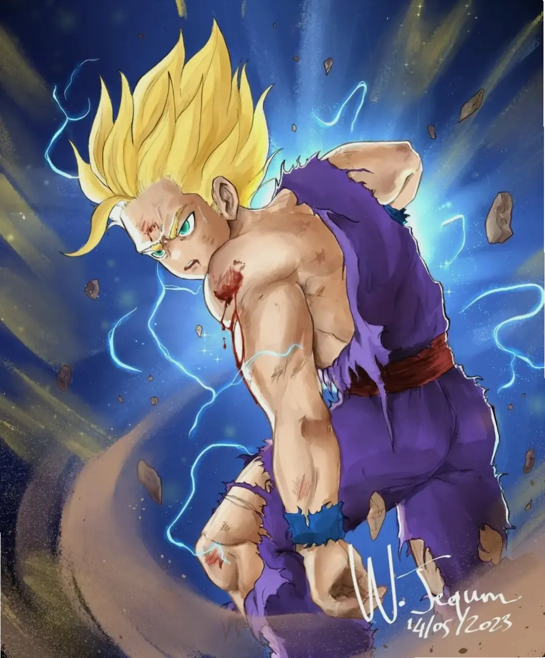 SSJ2 Gohan: Biểu tượng sức mạnh trẻ em, đánh bại ác nhân trong DBZ huyền thoại!