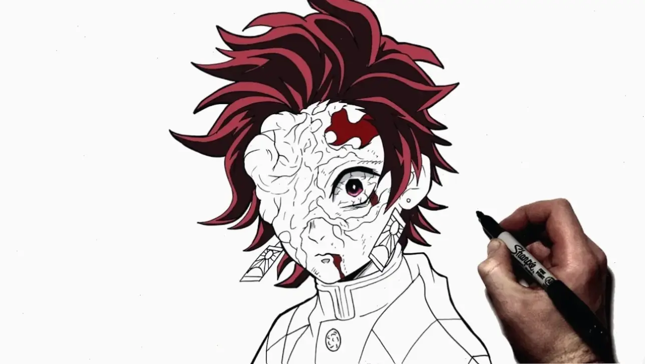 Tanjiro demon, chiến đấu bảo vệ con người khỏi quỷ dữ, với tinh thần bất diệt và kỹ năng săn quỷ.