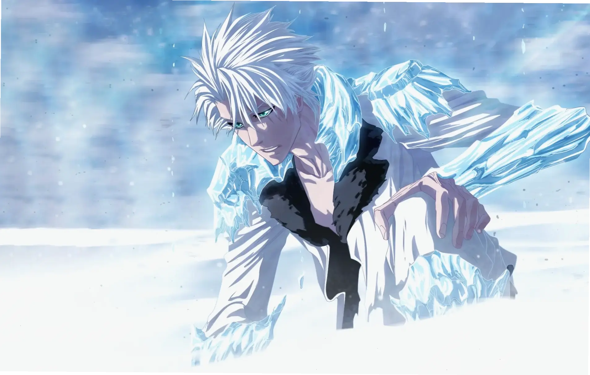 Toshiro Hitsugaya 4K: Hình ảnh sắc nét về nhân vật băng giá trong Bleach, chi tiết đến từng đường nét!