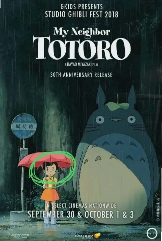 Totoro poster nghệ thuật, lấy cảm hứng từ Ghibli, trang trí không gian sống với sự dễ thương và sáng tạo!