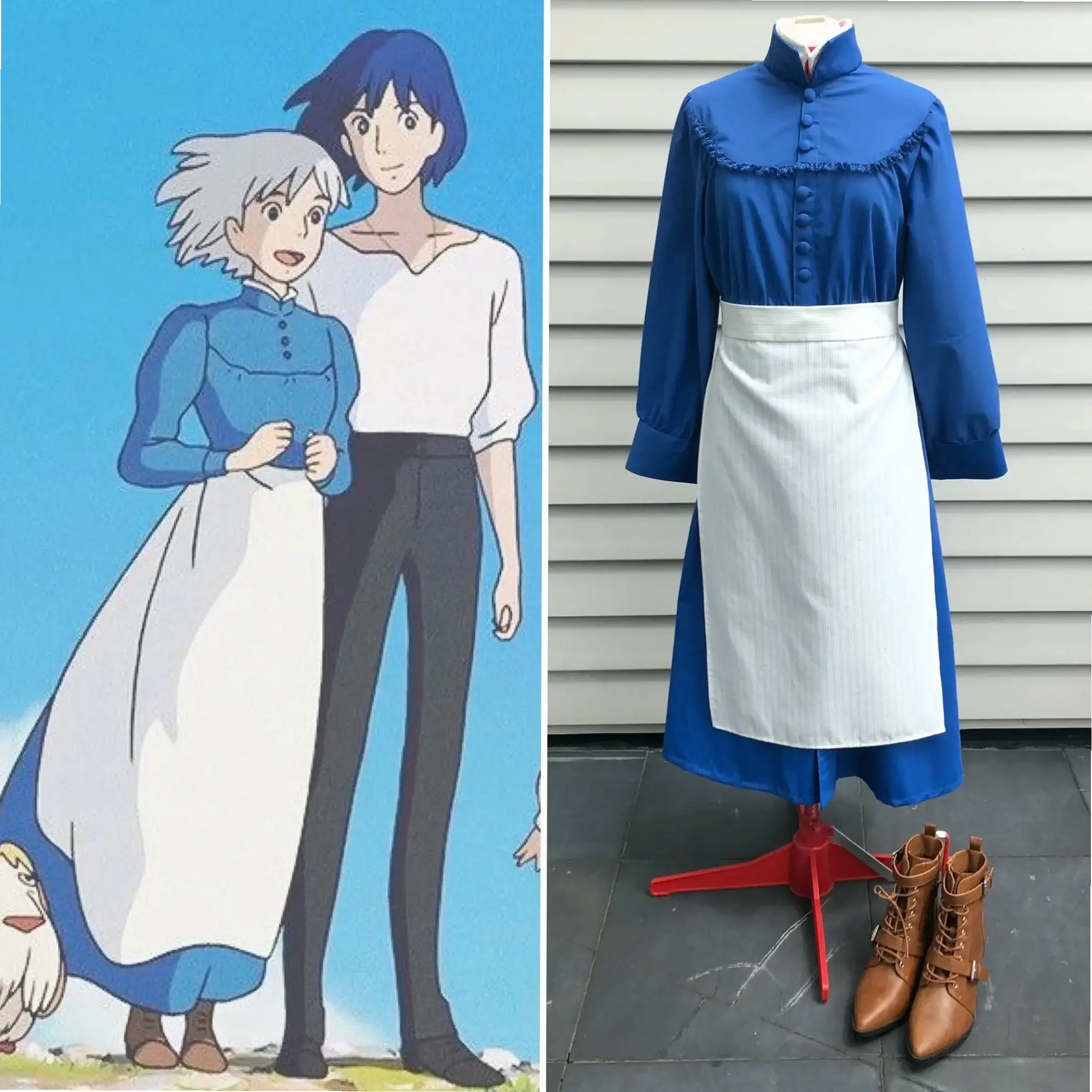 Trang phục của Sophie Hatter, sự kết hợp hoàn hảo giữa cổ điển và phép thuật trong thế giới Ghibli.