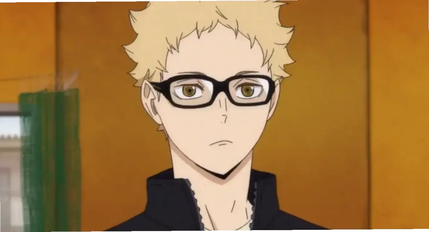 Tsukishima Kei trong Haikyuu là chàng trai cao lớn, thông minh, với kỹ năng chắn bóng đỉnh cao, luôn châm biếm hài hước.