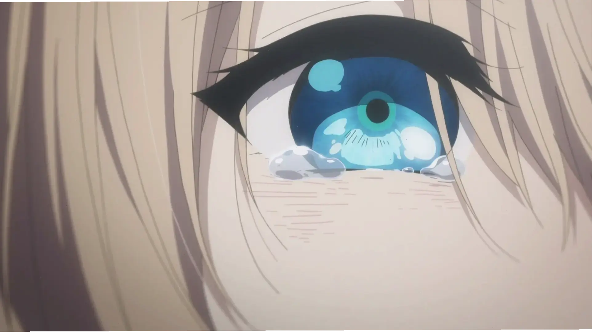 Violet Evergarden eyes – đôi mắt biểu cảm, thể hiện hành trình nội tâm của nhân vật trong anime.
