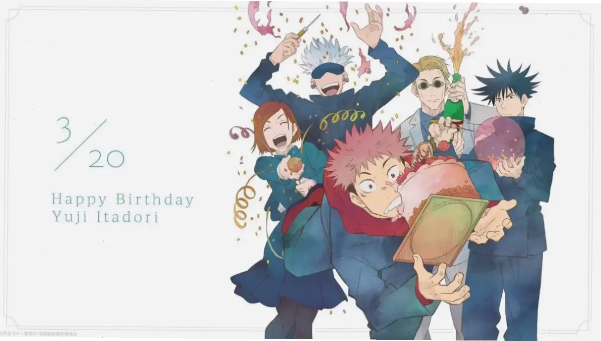 Yuji Itadori birthday vào ngày 20/3, cùng kỷ niệm sinh nhật của anh chàng phù thủy yêu thích này.