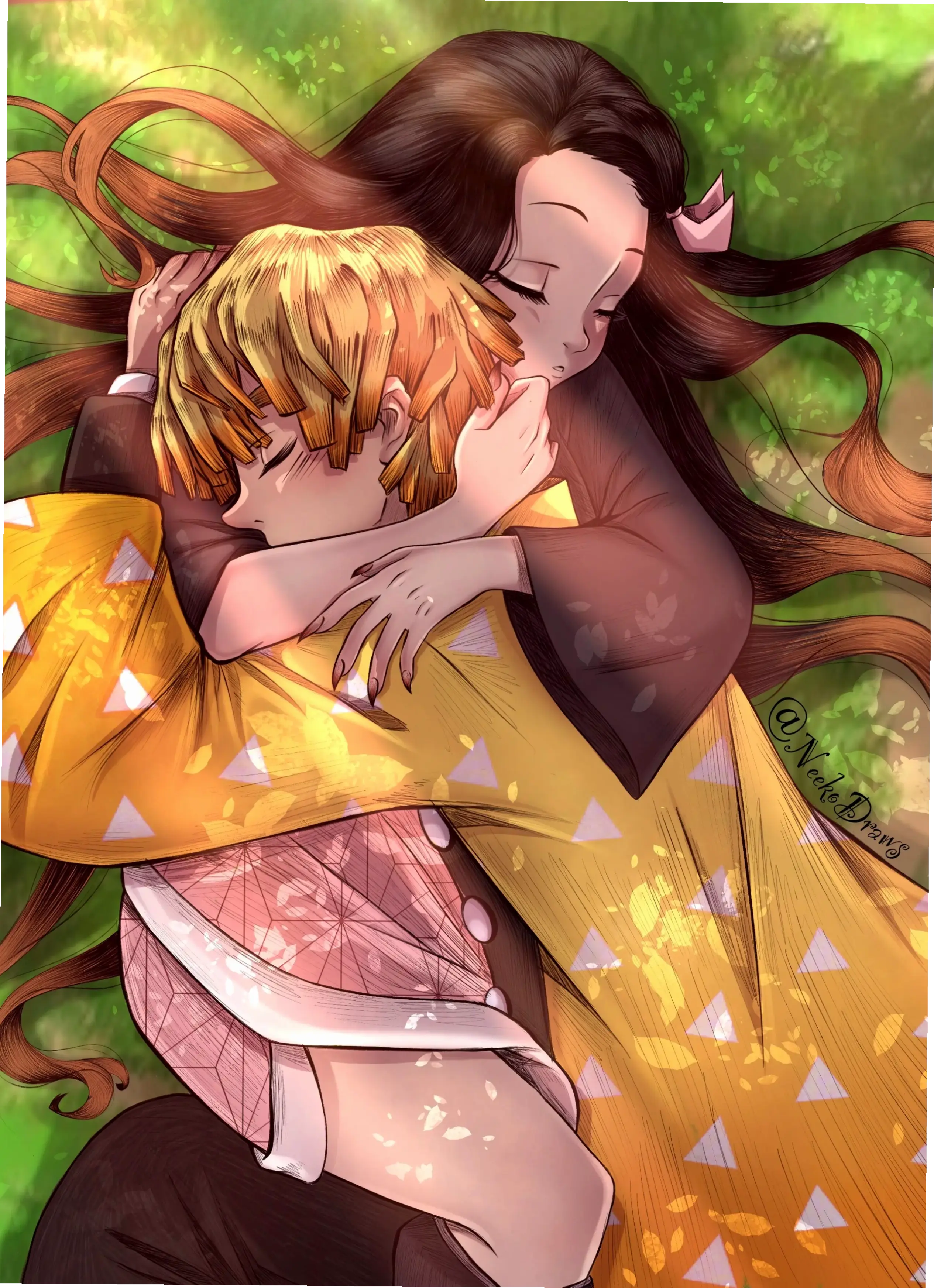 Zenitsu và Nezuko: Mối quan hệ đặc biệt, đầy tiếng cười và cảm xúc sâu sắc trong hành trình săn quỷ!